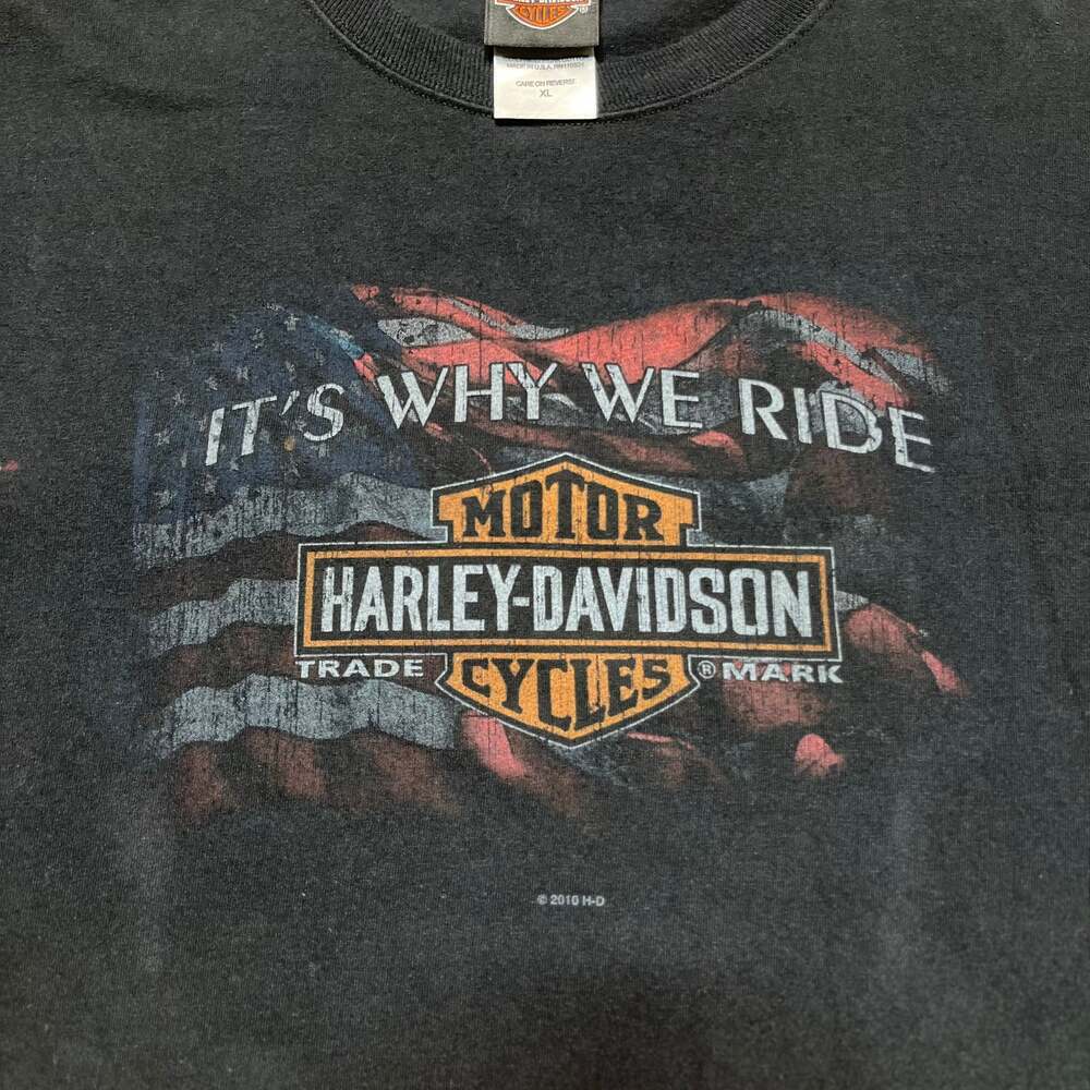 Harley-Davidson Men's Black "Its Why We Ride" Graphic T-Shirt